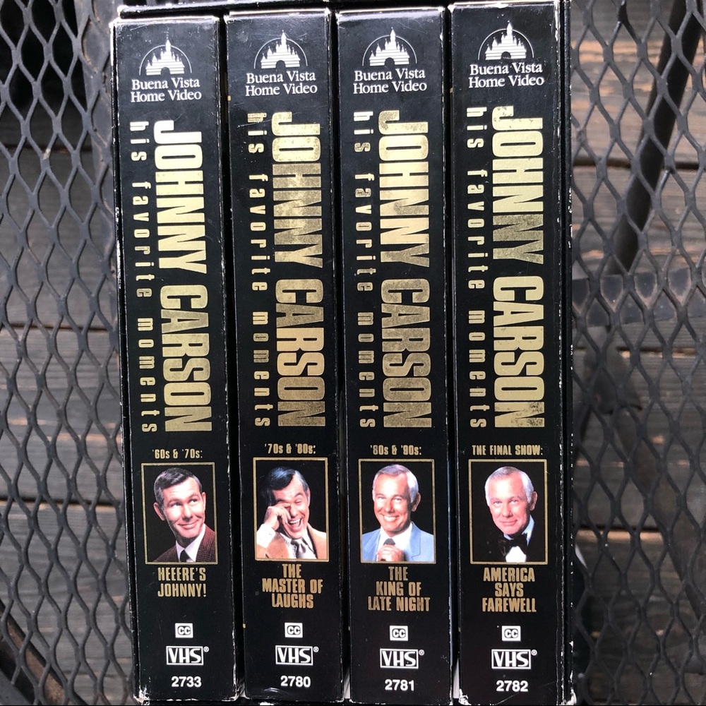 The Johnny Carson Collection The Late Night Show 4 VHS Complete Box Set